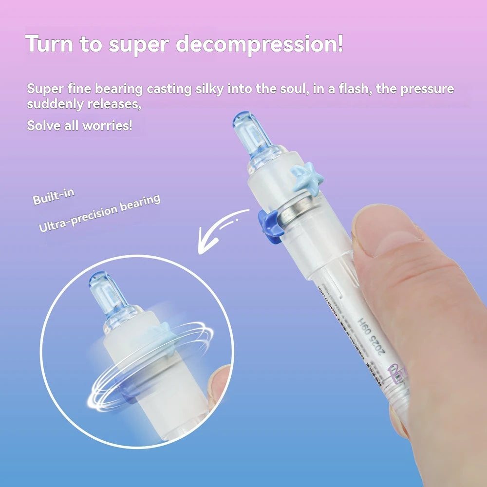 12PC Zhuanzhuan Lucky Star Fun Ocean High Beauty Anti slip Sheath Quick Drying Double Bead Brushing Question Black Pen